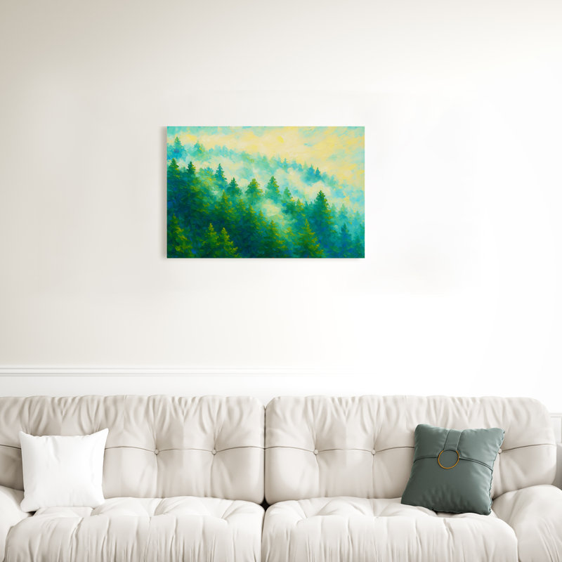 «Whispering Pines», reproduction d'art sur toile, H 12 po x l 18 po