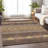 Premium Machine Washable Prisco Brown Rug-413471447