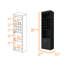 Armoire de bar 16 tablettes Black Wengue