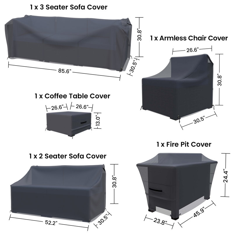 Bushrah Sectional Outdoor Seating Group Cover