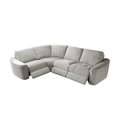 Devine Power Reclining 4-piece Sectional Sofa With Storage & Wireless Charging & Usb Port
