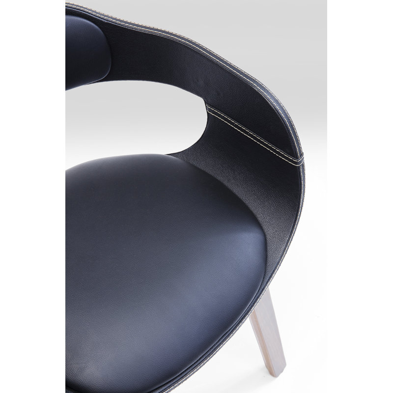 Costa Walnut armchair, Black walnut