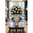 4pc 27” Real Touch Candle White Rose – 4” Diameter Artificial Flower