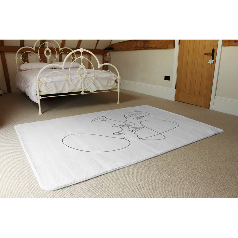Jahmyia Abstract Shag Area Rug, Rectangle 140 x 200cm