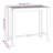 Bar Table Outdoor Pub Table Patio Counter Height Table Solid Acacia Wood