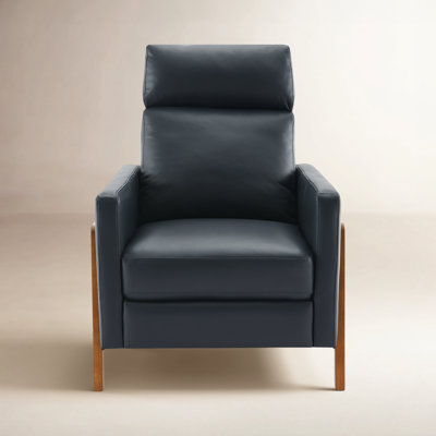 Fauteuil inclinable Bosse en cuir véritable