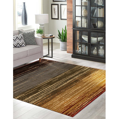 Tapis beige / rouge Ivetta