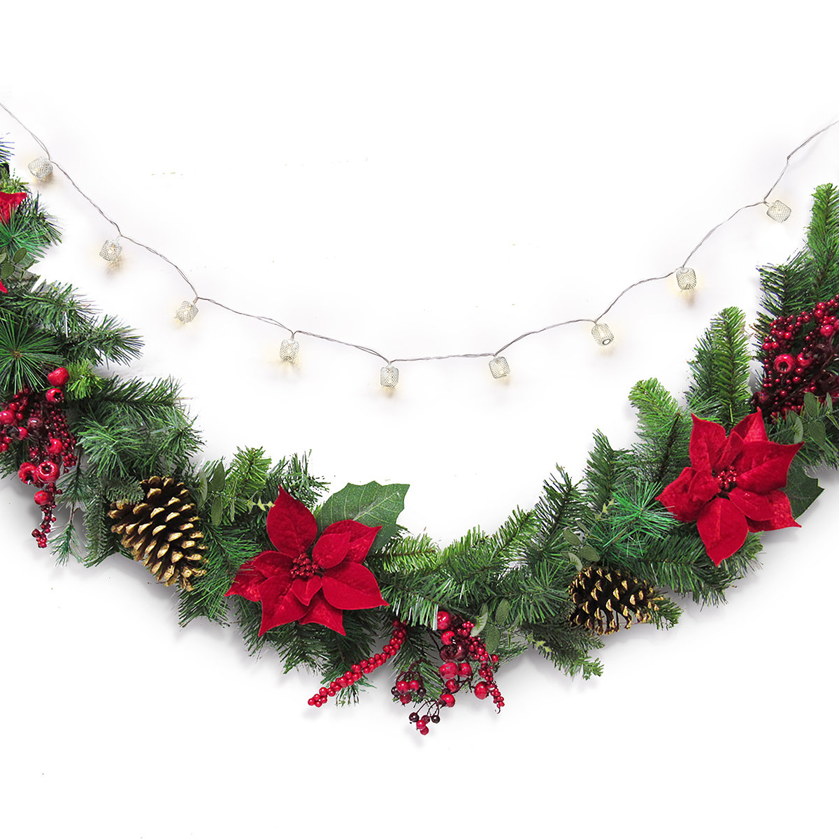 72'' in. Lighted Faux Garland