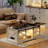 Lift Top Led Coffee Table With Sliding Barn Door-1053633164