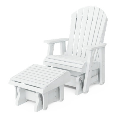 Fauteuil oscillant simple avec repose-pieds Delja
