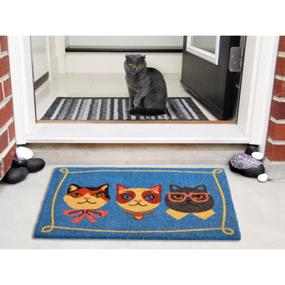 Non-Slip Animal Print No Holiday Doormat