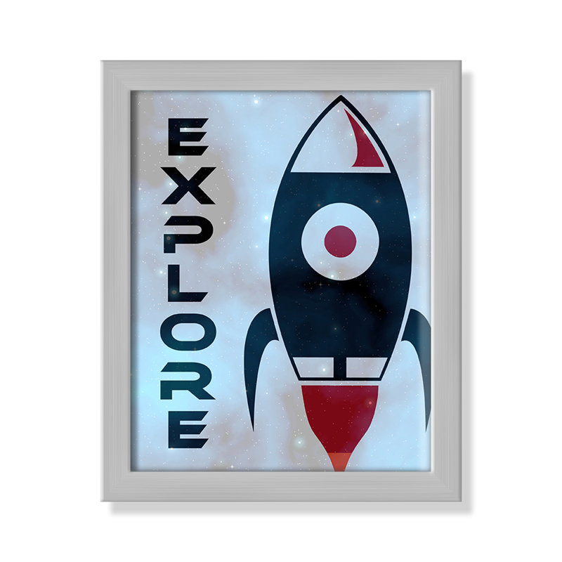 Explorer l’espace, H 11 po x l 9 po x P 1,19 po, Encadré de boîte blanc
