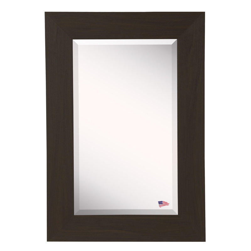 Alexzandyr Wood Flat Wall Mirror, 45.5" H x 39.5" W