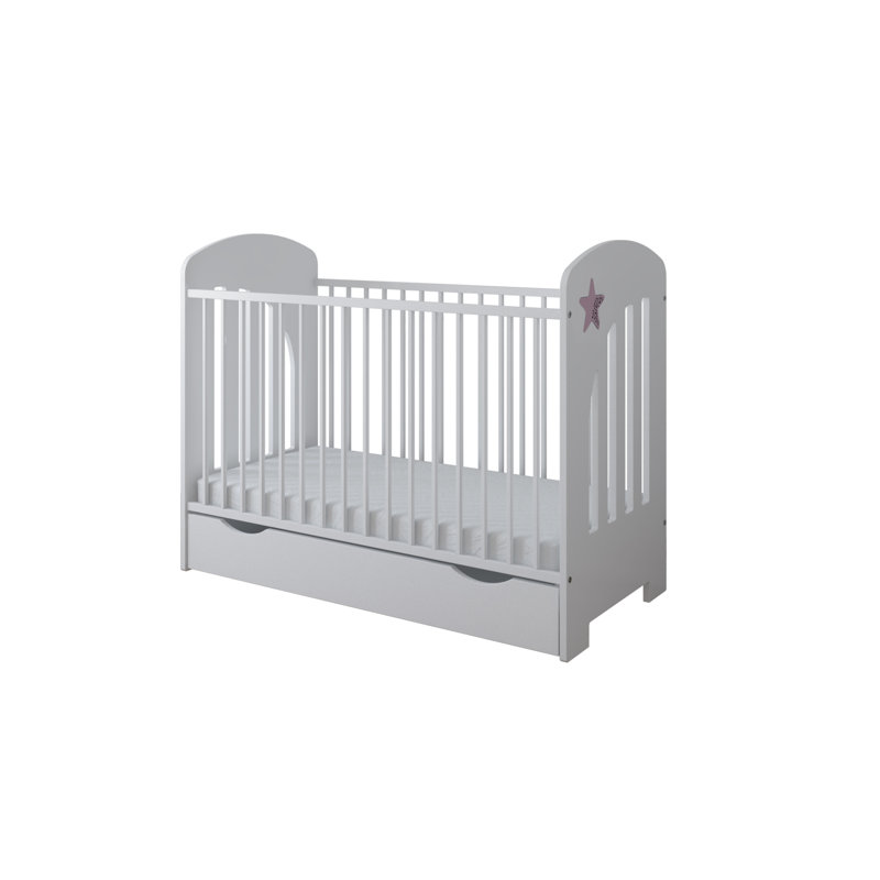 Epperson Cot Bed, White/Pink, Yes