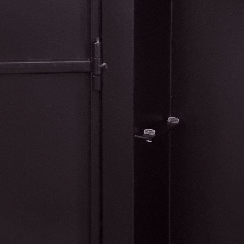 Armoire à pharmacie rectangulaire avec miroir, Noir