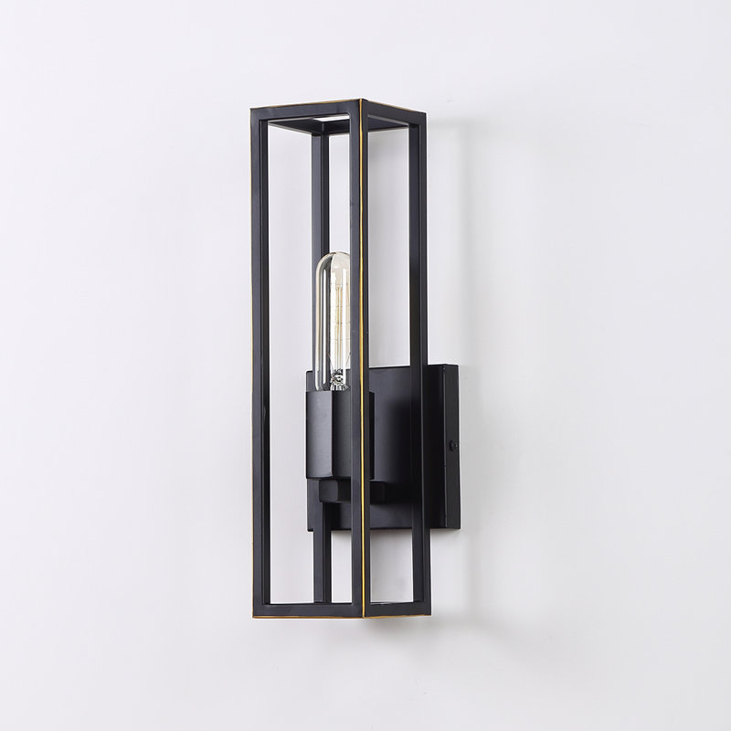 Burwell Armed Sconce, Black