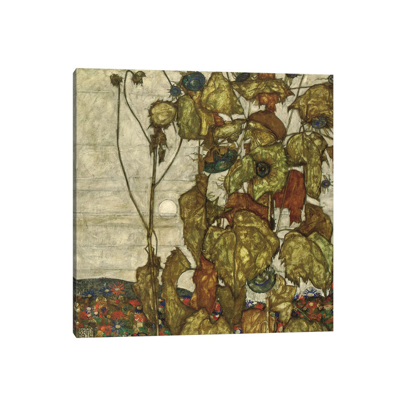 Autumn Sun by Egon Schiele - Wrapped Canvas Print, 30.48 cm H x 30.48 cm W