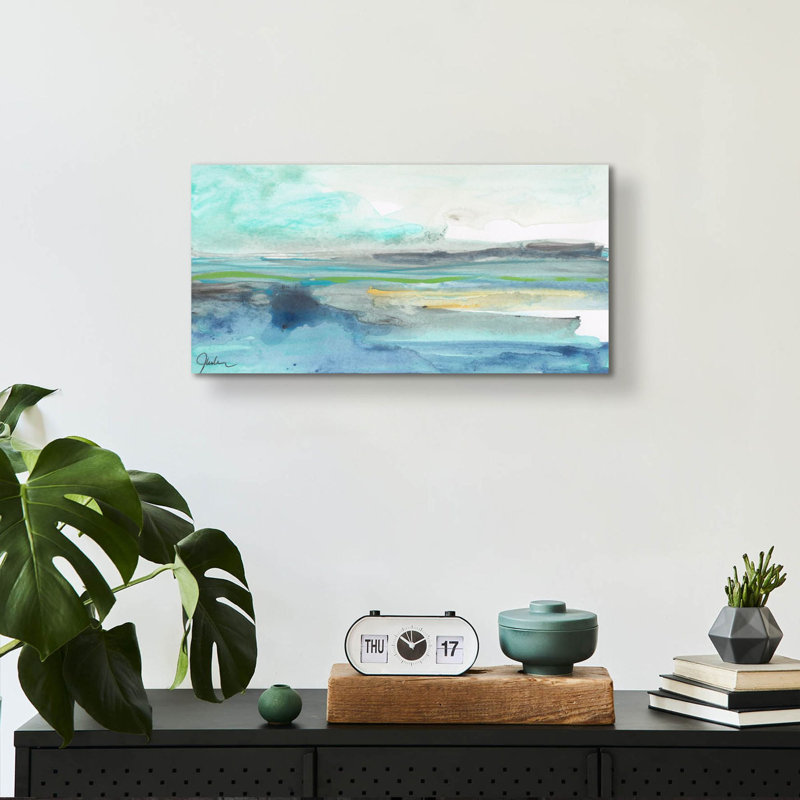 «Tempestous Sea» par Jan Weiss, art mural en verre acrylique