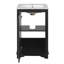 Meuble-lavabo de 20 po avec lavabo en céramique, ensemble de meuble-lavabo simple autoportant avec porte à fermeture douce, tablette réglable, style moderne-1010482178