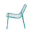Teal Outdoor Stackable Chairs, Stable Frame, Rounded, 26"X21.89"X26 Iron Minimalist Look, 26" W X 21.89" D H,