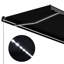 Auvent de terrasse manuel rétractable anthracite-113006870