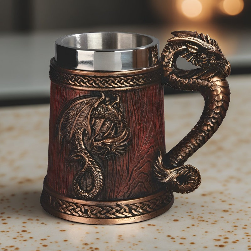 7"W Dragon Barrel Mug Mug