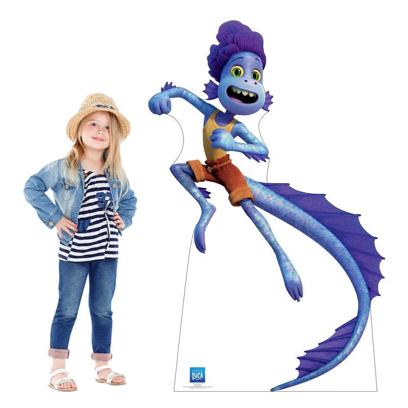 70'' Blue Alberto Sea Monster Cardboard Standup