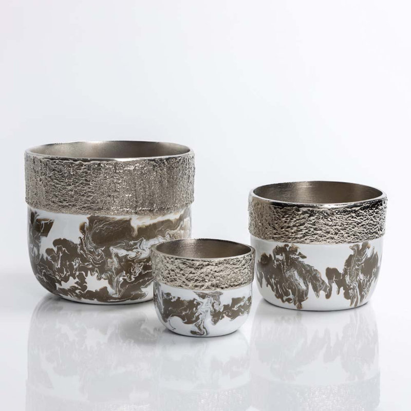 Dansbury Cache Pot Large, 6.75" H x 7.5" W x 7.5" D