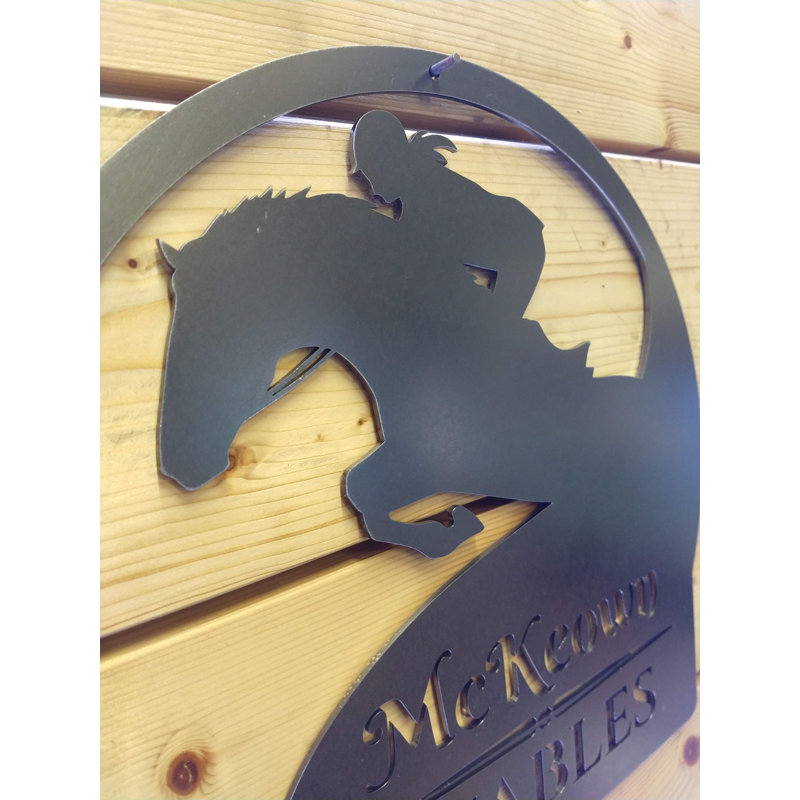Handmade Rustic Wall Decor on Metal, Yes