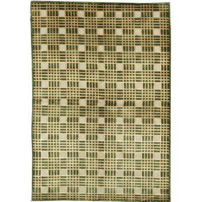 Wool Plaid Area Rug