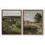 «Vintage Landscape XLV», impression giclée sur cadre - ensemble de 2-358525703-358525699