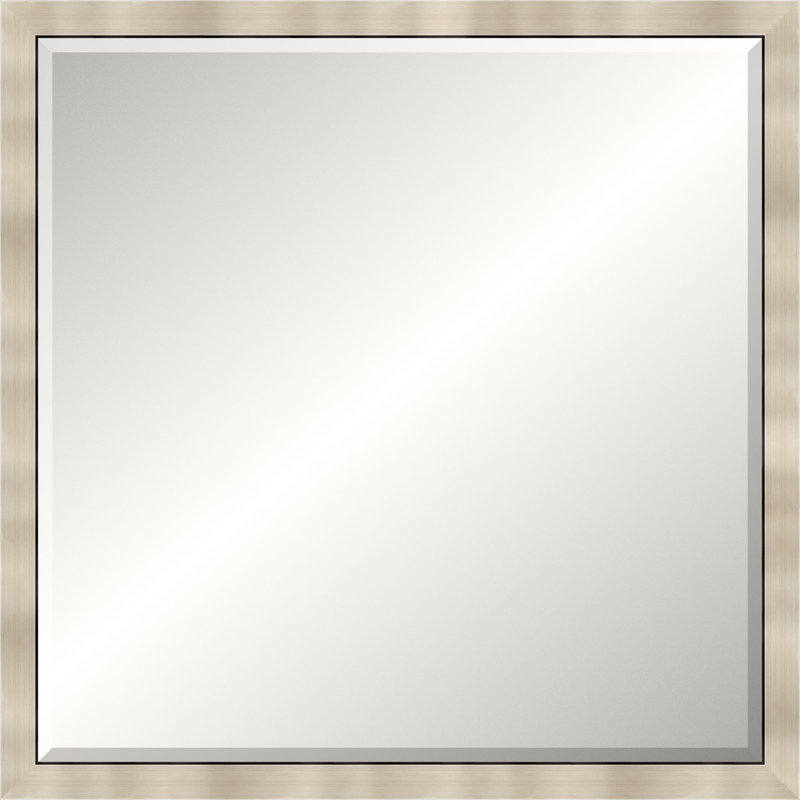 Warm Silver Legacy Mirror, Medium Square