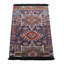 Rug & Kilim’S Tribal Rug In Blue And Red With Primitivist Geometric Patterns
