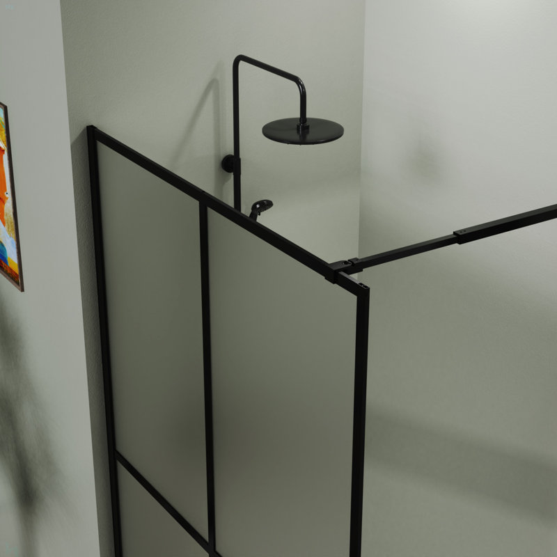 Porte en verre trempé givré 34 po x 72 po