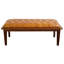 Banc en cuir avec boutons