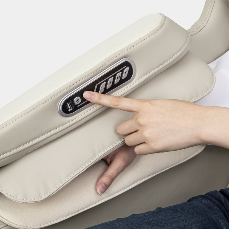 Deluxe Black Faux Leather Massage Chair with Zero Gravity