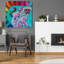 Art mural en verre épique «Jungle Safari 13» par Hello Angel, 12 po x 12 po-683251265