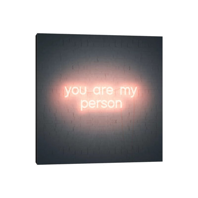 «Neon Love IV» par Grace Popp - impression d'art textuel