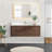 Cristo 55'' Wall Mounted Single Bathroom Vanity with Quartz Top-1010245616