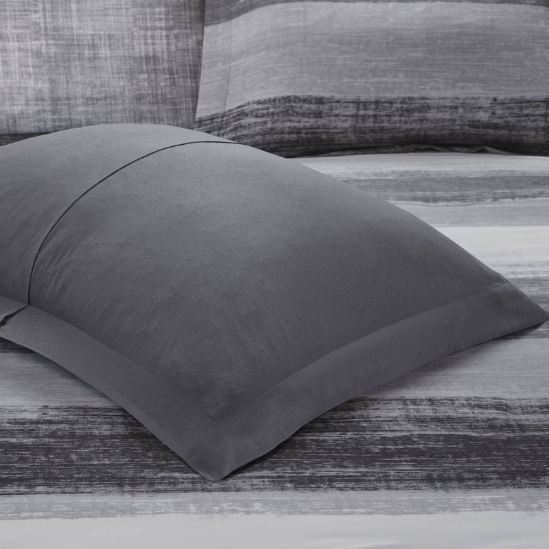Ensembles de literie de qualité supérieure, rayures modernes en microfibre 9 pièces pour la maison