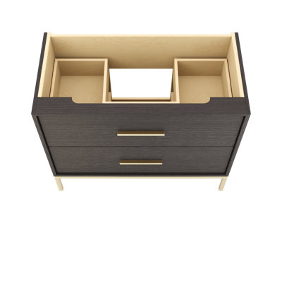 Rift White Oak Two-Drawer Single Bath Vanity