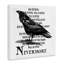 Crow, corbeau, effrayant, Halloween, citation de texte, estampe numérique texturée-105741856-105741850