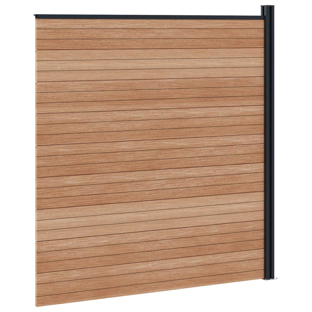 Vidaxl Fence Panel WPC Garden Barrier Edging Fencing Multi Colours Multi Sizes