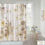 Rideau de douche en coton Floral