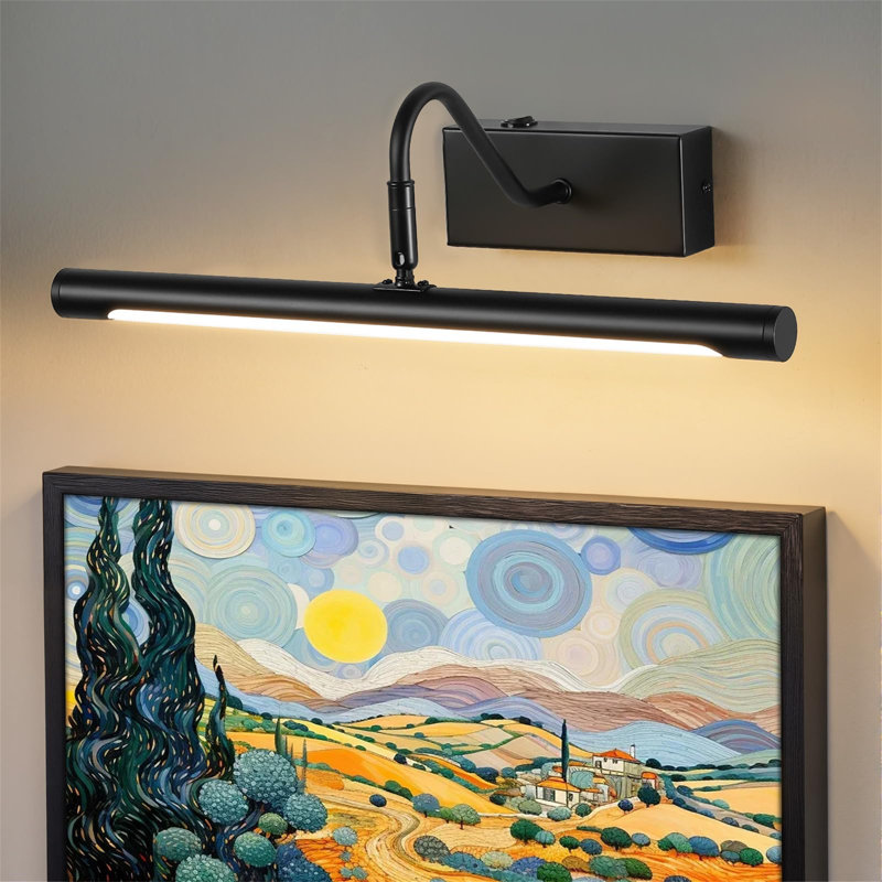 Dimmable LED Wall Mount Picture Light, Matte Black