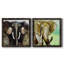 Majestic Encounter - Ensemble de 2 peintures sur toile encadrées-687279697-687279701