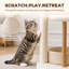 Arbre à chat beige amovible-420961931