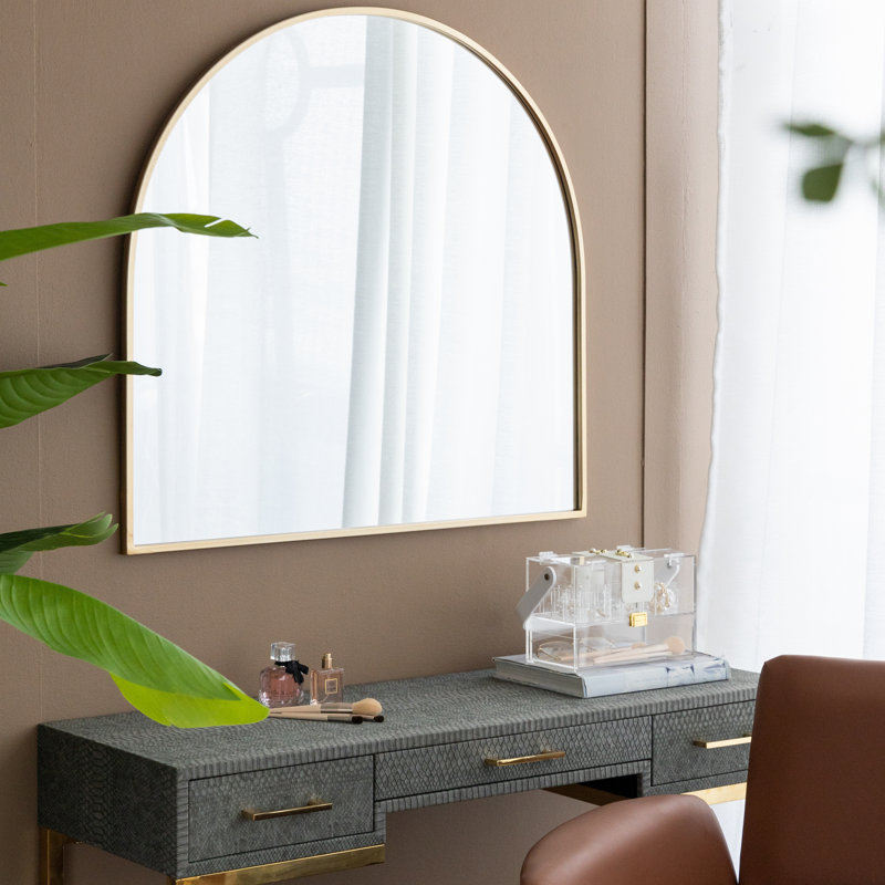 Miroir d'appoint 33 "x 31", Doré