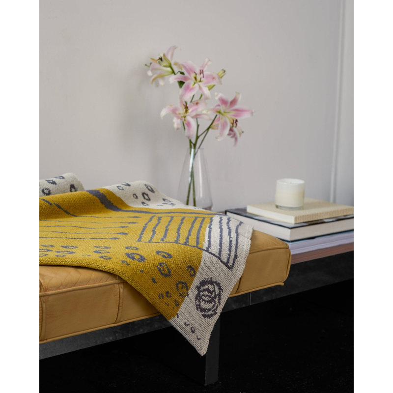 Modern Cosmos Day Throw Blanket