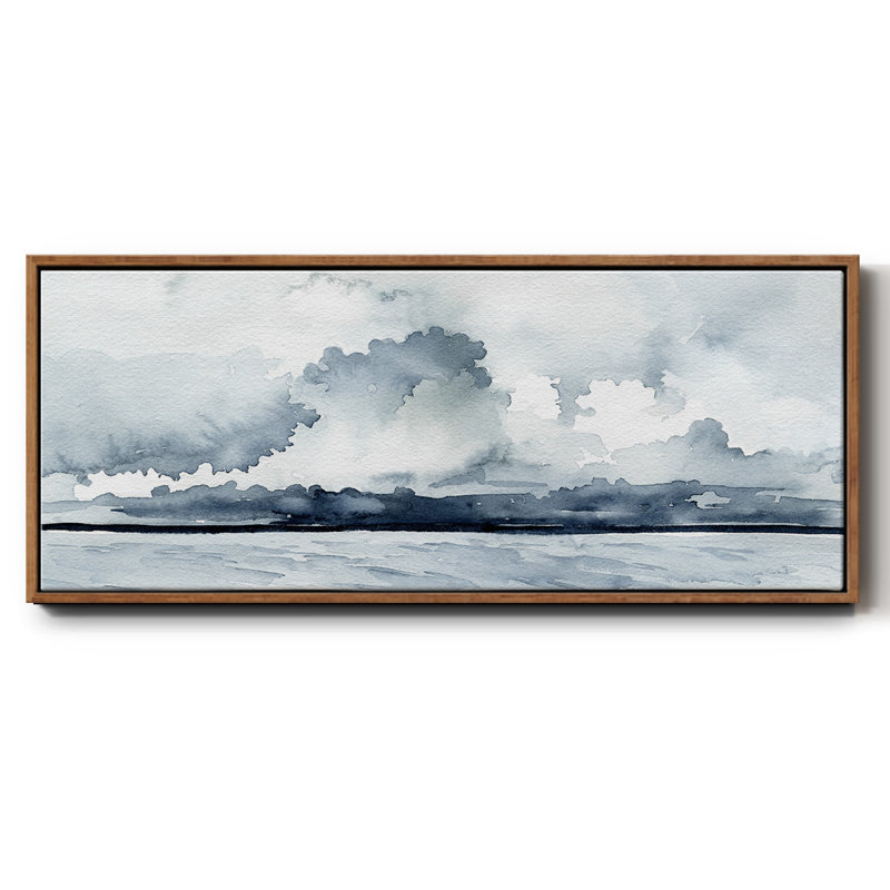 Passing Rain Storm I- Framed Canvas, 20" H x 50" W